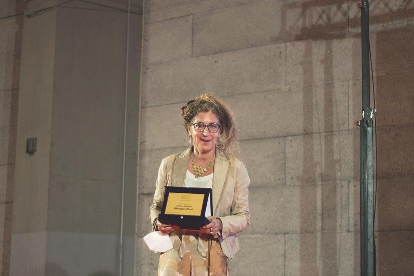 Premio Dessì 2020 • Melania Mazzucco -vincitrice per la sezione Narrativa (foto Luisa Cuccu)